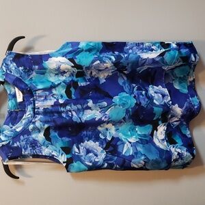 Calvin Klein Suit, NWT, Blue Floral Sleeveless Top